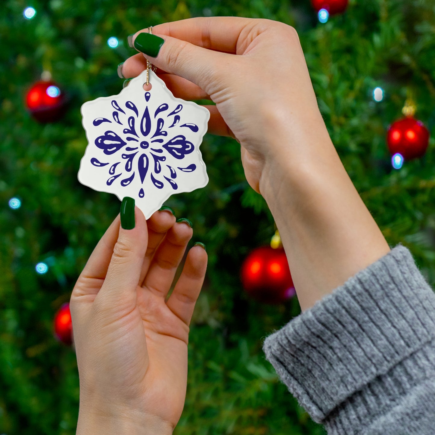 Ceramic Ornament Set - Talavera Mexicana Inspired Christmas Ornaments